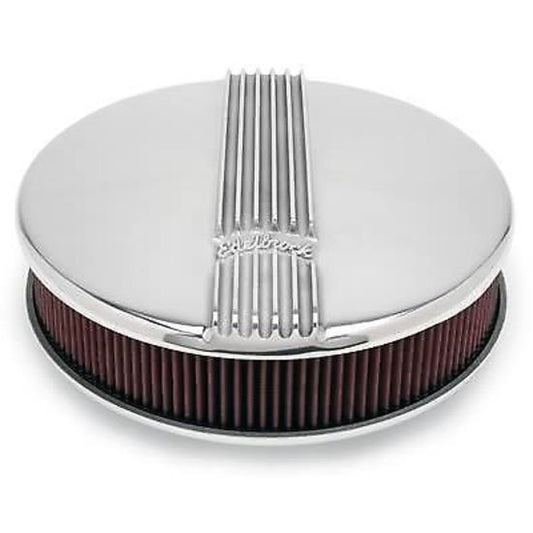Edelbrock ED4117 Polished Finish Classic Series Air Cleaner 14" x 3.9"