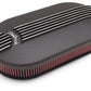 Edelbrock ED41193 Classic Series Air Cleaners - Black Finish Large Oval for Dual-Quads W/ 2.4" Element 6-7/16" Centre To Centre 4.45" Ht. ED41193