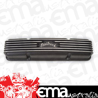 Edelbrock 41453 Classic Series Valve Cover for Chevy 262-400 V8 1959-86
