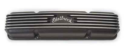 Edelbrock 41453 Classic Series Valve Cover for Chevy 262-400 V8 1959-86