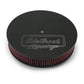 Edelbrock 41613 Victor Series Round Air Cleaner, 14" diameter with 3" element, Black Finish