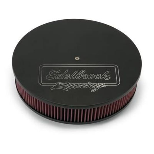Edelbrock ED41613 Edelbrock Victor Series Air Cleaner Black 14" X 3" Holley 5.1/8" Neck ED41613
