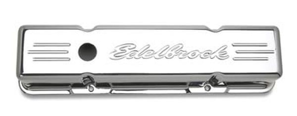 Edelbrock ED4171 Edelbrock Super Series Chev SB Valve Covers Permastar Finish ED4171
