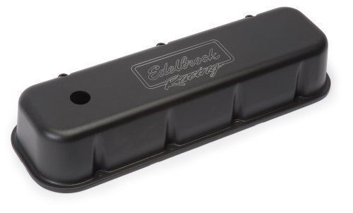 Edelbrock ED41803 Chev BB 396-454 V8 Victor Series Tall Alloy Valve Covers Black