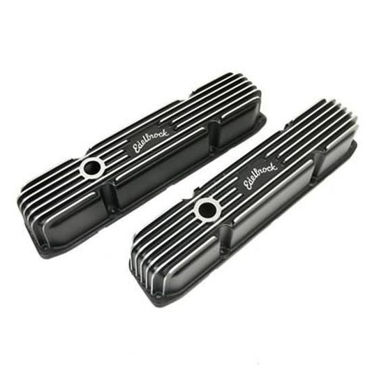 Edelbrock ED41923 Edelbrock Classic Series Chrysler BB Alloy Valve Covers Black ED41923