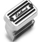 Edelbrock ED4201 Elite Series Breathers Rectangular Aluminium, Bolt-On Style, Side-Mounting, Polished W/ Logo ED4201