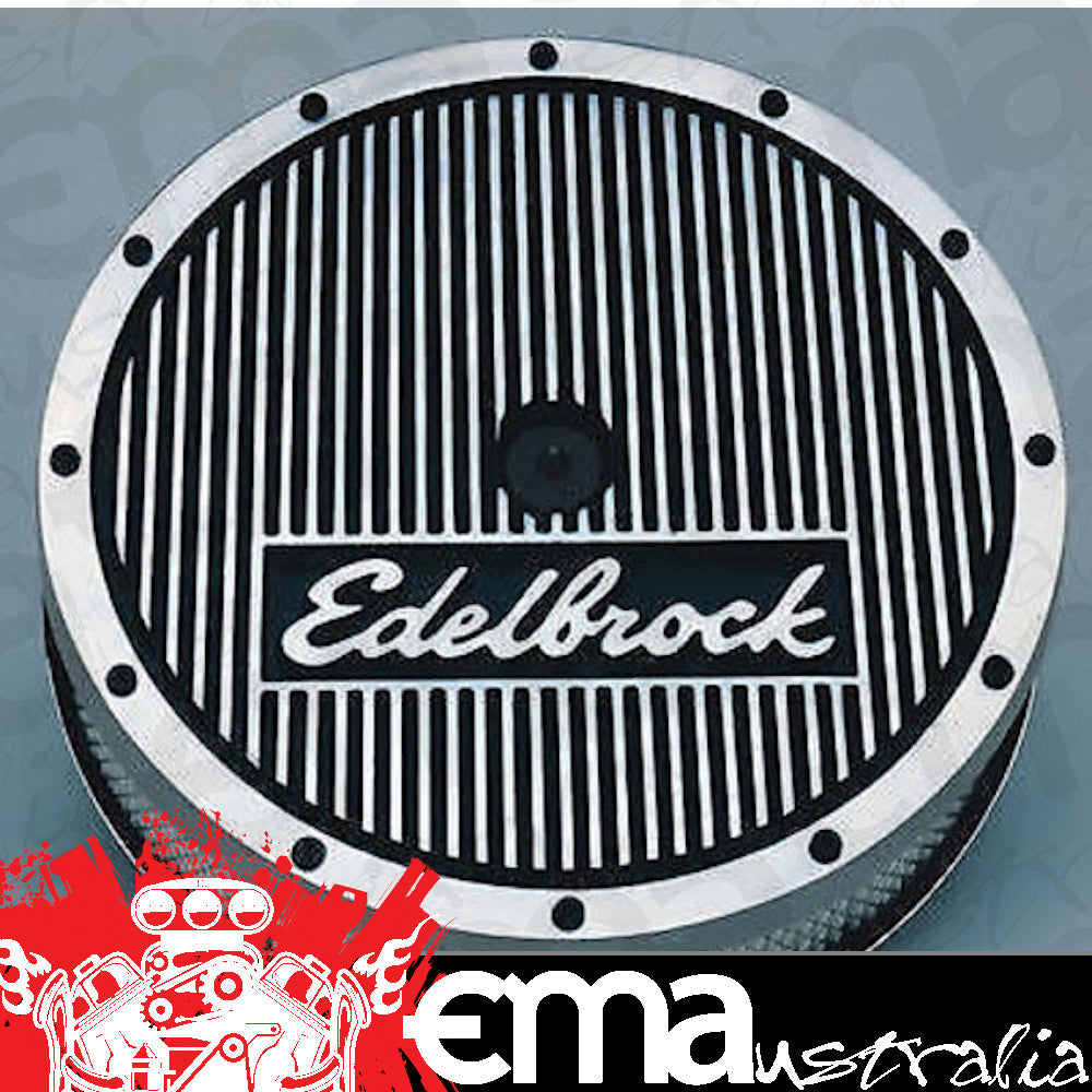 Edelbrock ED4207 Elite Series 14" x 3" Air Cleaner 1" Drop Suits 5-1/8" Flange