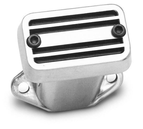 Edelbrock ED4212 Elite Series Breathers Rectangular Aluminium, Bolt-On Style, Top-Mounting 4" Tall, Polished W/Out Logo ED4212