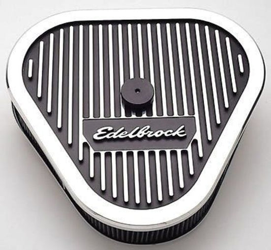 Edelbrock ED4222 Edelbrock Elite Series Triangular Air Cleaner 14-1/8"W X 13-3/8"L ED4222