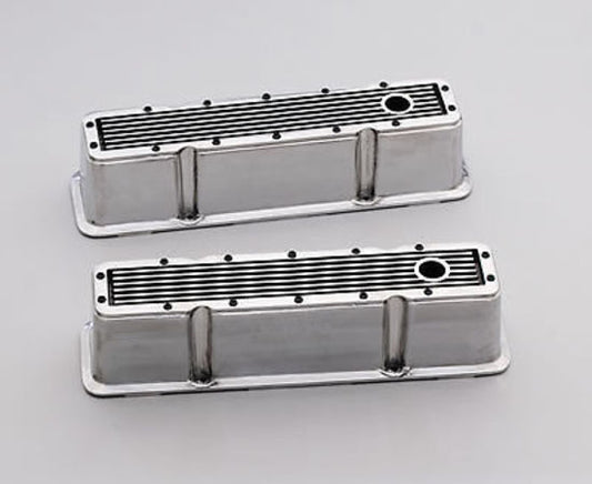 Edelbrock ED4245 Chev SB 283-400 Elite Series Tall Aluminum Valve Covers