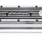 Edelbrock ED4247 Elite Series Centerbolt Valve Covers - Polished Finish SB Chevy 1987-95 W/ Right Breather Hole W/ Logo 2-5/16" Overall Ht. ED4247