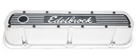 Edelbrock ED42604 Edelbrock Elite Series Alloy Valve Covers suit Ford 289-351W Endurashine ED42604