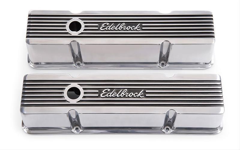 Edelbrock ED4263 Chev SB 262-400ci Elite Series Tall Alloy Valve Covers