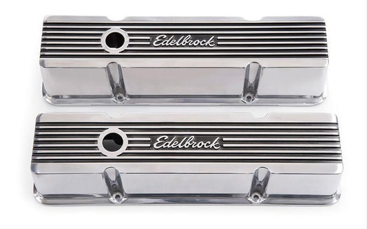Edelbrock ED4263 Chev SB 262-400ci Elite Series Tall Alloy Valve Covers