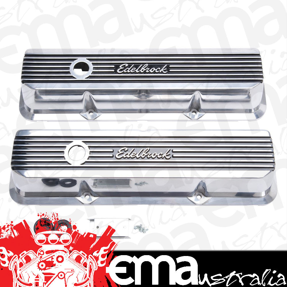 Edelbrock ED4277 Edelbrock Elite II Series Alloy Valve Covers ED4277 suit Ford BB Fe 352-428Ci