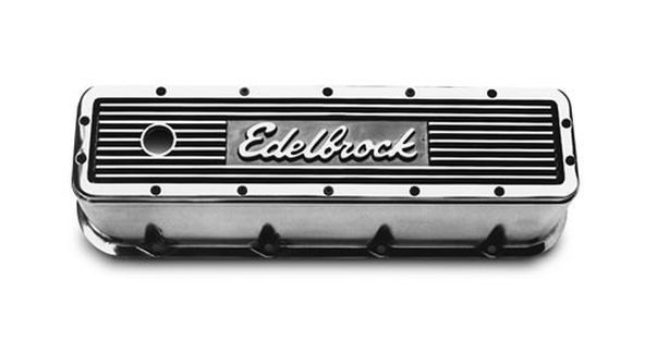 Edelbrock ED4280 Chev BB V8 Elite Series Alloy Valve Covers Polished