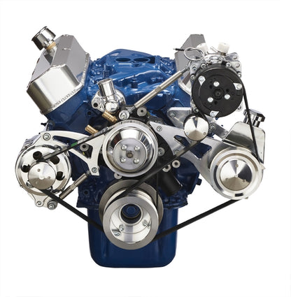 CVF 302-SERPENTINE-AC-ALL Ford 289-302-351W Serpentine Conversion Kit - A/C Alternator & Power Steering - All Inclusive