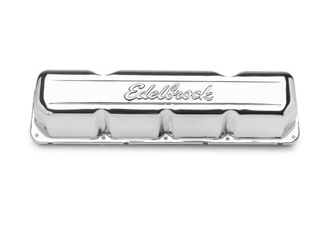 Edelbrock ED4431 AMC 290-401 V8 '67-'9 Signature Series Chrome Valve Covers
