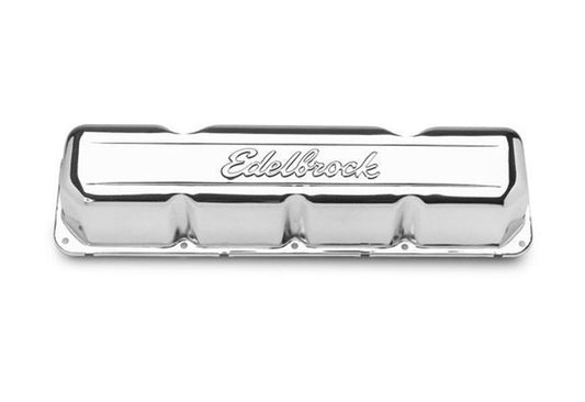 Edelbrock ED4431 AMC 290-401 V8 '67-'9 Signature Series Chrome Valve Covers