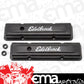Edelbrock ED4443 Edelbrock Signature Series Valve Covers Chev SB 283-400 Std Height Black ED4443