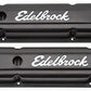 Edelbrock ED4443 Edelbrock Signature Series Valve Covers Chev SB 283-400 Std Height Black ED4443