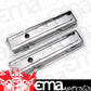 Edelbrock ED4449 Signature Series Chrome Valve Covers Chevrolet 262-400 '59-86 Low 2.8" Overall Height ED4449