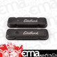 Edelbrock ED4453 Signature Series Black Valve Covers Pontiac 301-326-350-389-400-421-455 V8 - '62-79 No Baffle 3" Overall Height ED4453