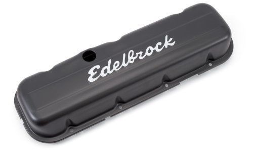 Edelbrock ED4483 Edelbrock Signature Series Black Valve Covers Chev BB 396-454 2.6" High ED4483