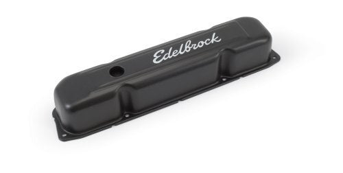 Edelbrock ED4493 Signature Series Black Valve Covers Chrysler 361-383-400-413-426-440 '58-79 3.6" Overall Height ED4493
