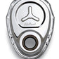 Edelbrock 4860 Timing Cover SBC Stamped Steel W/Welded Star & Logo Chrome