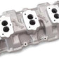 Edelbrock ED5418 THREE DEUCE INTAKE MANIFOLD CHEV SB IDLE- 5500RPM 3 BOLT CARBS