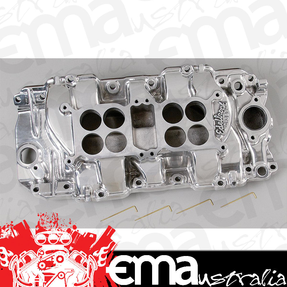Edelbrock ED54211 Edelbrock C-66-R Dual Quad Intake Manifold Chev BB Rectangle Port ED54211