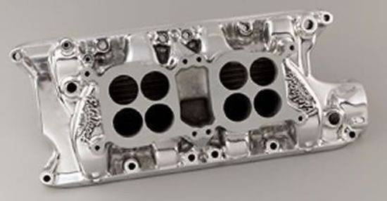 Edelbrock ED54351 Edelbrock F-28 Dual Quad Intake Manifold Ford 289-302W Dual Square Bore ED54351