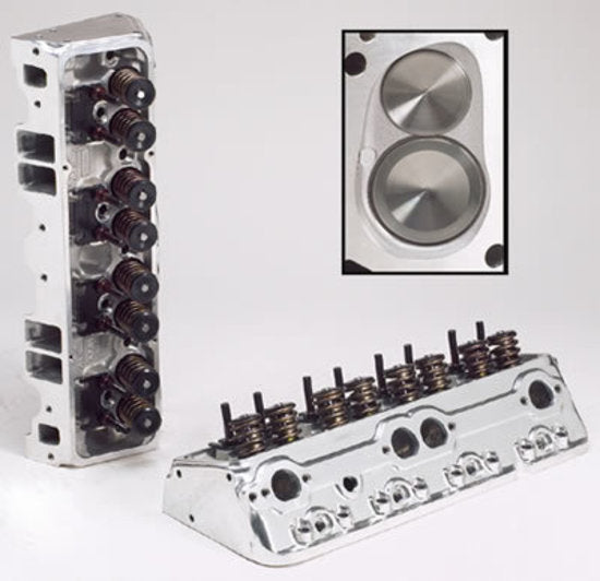Edelbrock ED607319 Chev 302 327 350 400 Polished Performer RPM Cylinder Head (each)