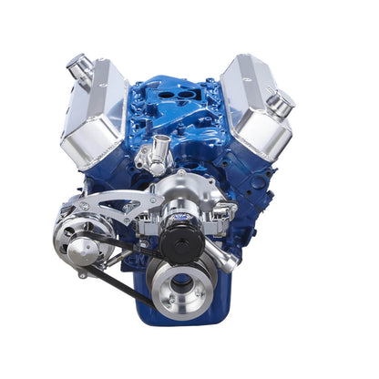 CVF 302-SERPENTINE-ALT-EWP-55 Ford 289-302-351W Serpentine Conversion Kit - Meziere High Flow Electric Water Pump