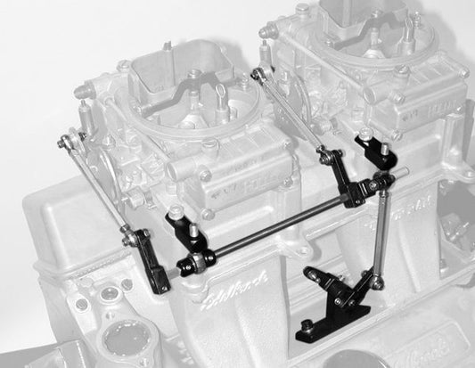 Edelbrock ED7071 Edelbrock Throttle Linkage Kit for Sideways Mounted Dual Sq Bore Carbs ED7071