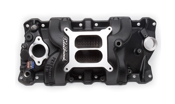 Edelbrock ED71013 Chev SB 262-400 V8 Performer RPM Intake Manifold Black