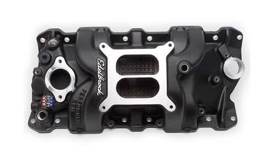 Edelbrock ED71013 Chev SB 262-400 V8 Performer RPM Intake Manifold Black