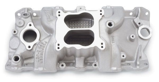 Edelbrock ED7104 Chev SB V8 Performer Rpm Q-Jet Intake Manifold Dual Plane