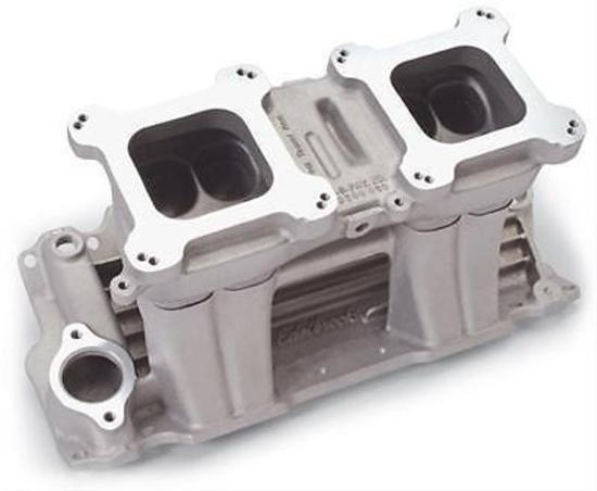 Edelbrock ED7110 Edelbrock Street Tunnel Ram Intake Manifold Chev SB Dual Square Bore ED7110