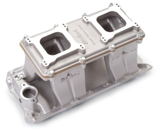 Edelbrock ED7115 Street Tunnel Ram 2-O Intake Manifold Big Block Chevy W/ Large Oval Ports 3500-7500 RPM Complete Manifold ED7115