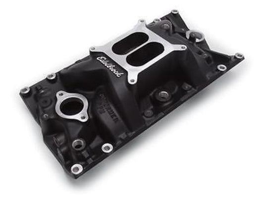 Edelbrock 71163 Performer RPM Small Block Chevy Vortec Black Intake Manifold