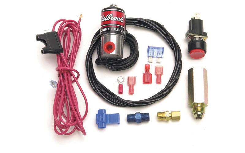 Edelbrock ED72176 Edelbrock -4An Nitrous Purge Valve Kit Inc Solenoid, Switch, Filter Etc ED72176