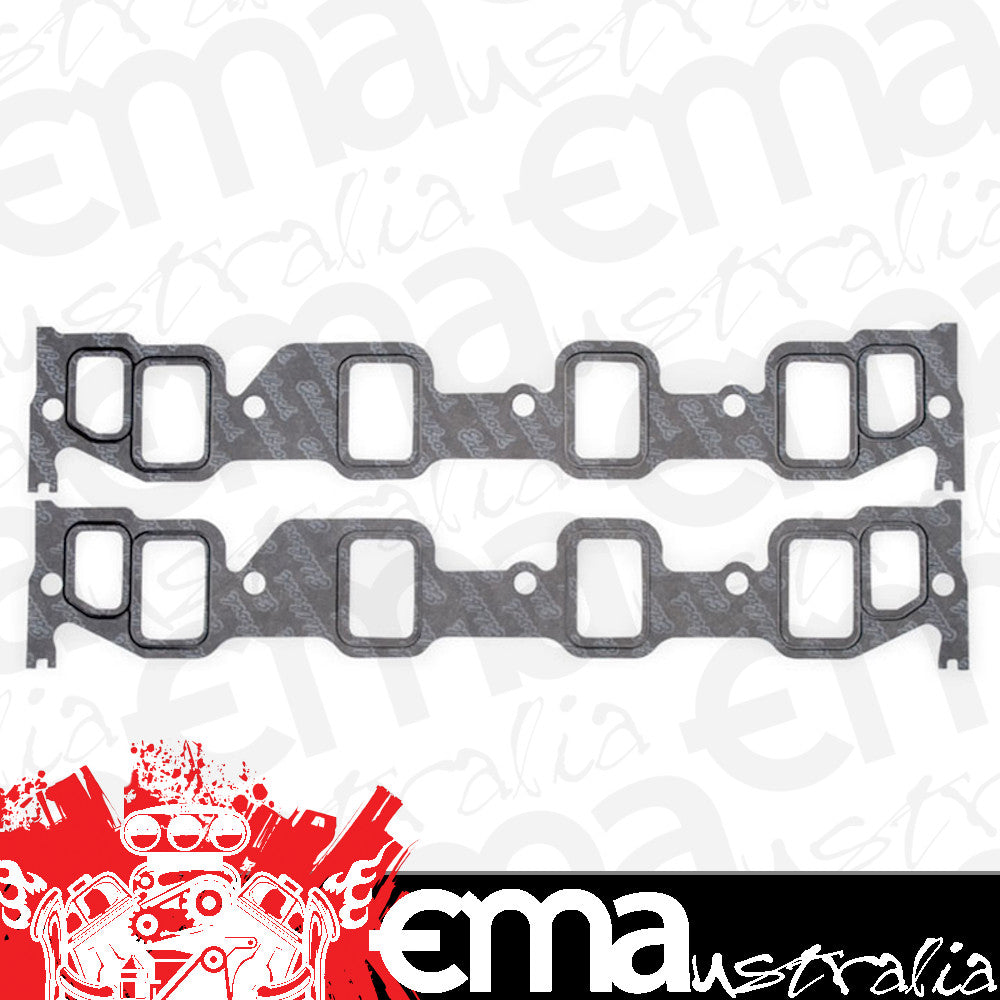 Edelbrock ED7224 Intake Manifold Gaskets suit BB Ford Fe 390-428, 1.40" X 2.10" Port, .060" Thick ED7224