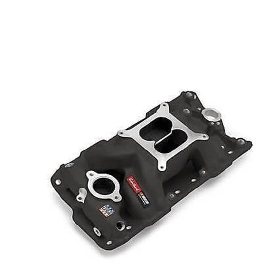 Edelbrock ED75013 Chev Small Block 262-400 Air Gap Intake Manifold Matte Black
