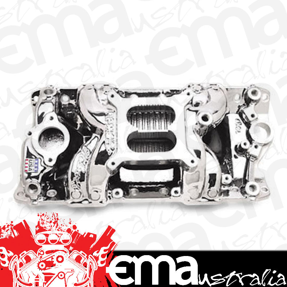 Edelbrock ED75014 Chev SB 262-400 Air Gap Intake Manifold Endurashine