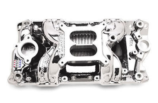 Edelbrock ED75014 Chev SB 262-400 Air Gap Intake Manifold Endurashine