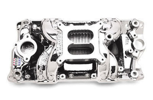 Edelbrock ED75014 Chev SB 262-400 Air Gap Intake Manifold Endurashine