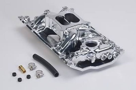 Edelbrock ED75164 Chev Vortec SB RPM Air-Gap Intake Manifold - EnduraShine Finish