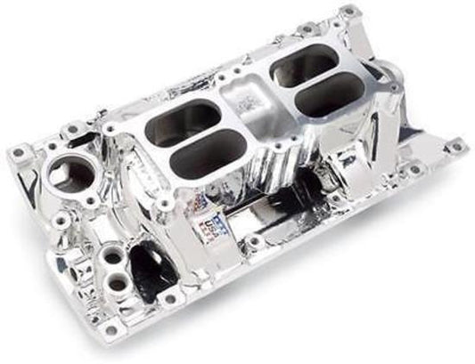 Edelbrock ED75264 RPM AIR GAP DUAL QUAD INTAKE MANIFOLD ENDURASHINE CHEV VORTEC